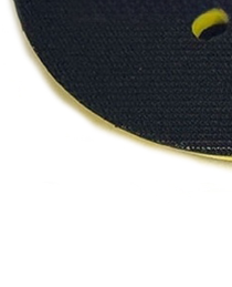 Power Tools Yellow And Black - 5 inch 8-gaats geel-zwarte polyurethaan steunschijf