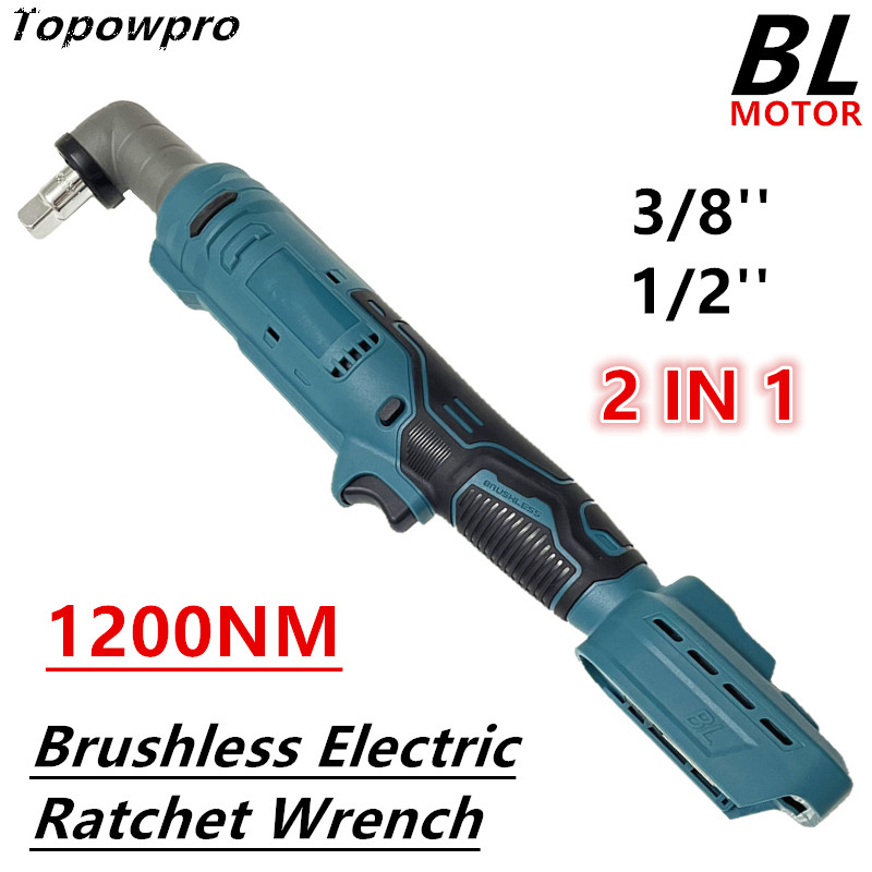 Power Tools Ingco - 1200Nm Borstelloze Elektrische Ratelsleutel 3/8 ''1/2''