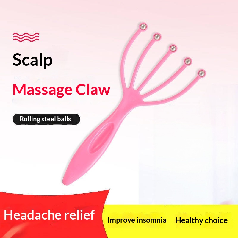 Power Tools Manual - Handheld 5-vinger rollende bal hoofdmassageapparaat, hoofdmassageklauw,
