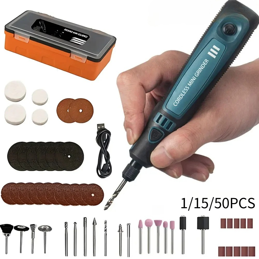 Power Tools Diy - Draadloze elektrische slijpmachine met USB-aansluiting, draagbare