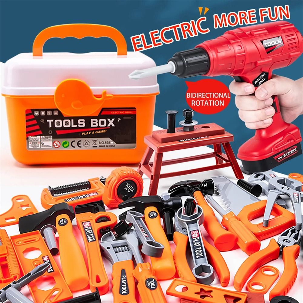 Power Tools Kids - Elektrische speelgoedboormachine Reparatiegereedschap Speelgoed Elektrische constructie