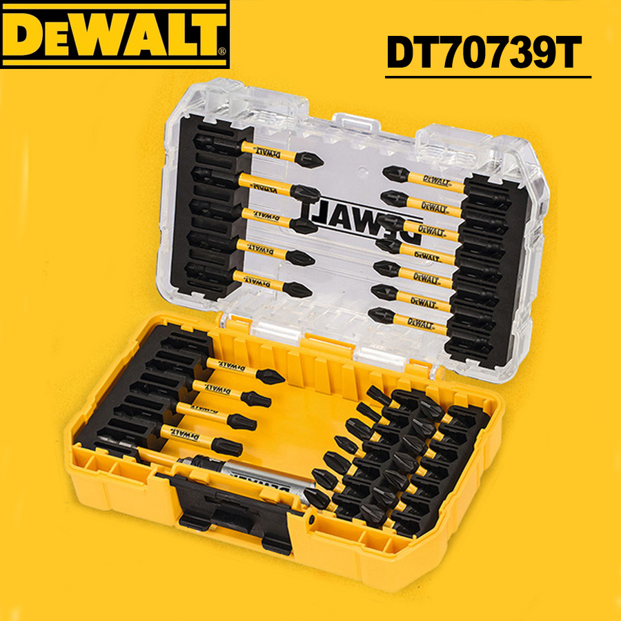 Power Tools Yellow And Black - DeWalt 31-delige schroevendraaierset/schroevendraaierbitset Borenpakket Hout/metaal Accessoires