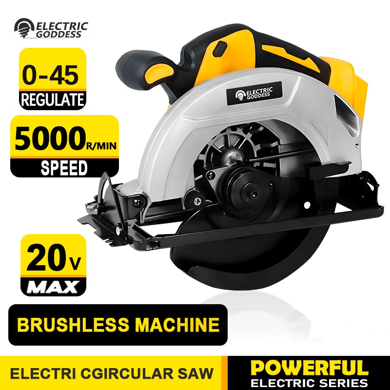 Reciprocating Saw Cordless - 7-inch draadloze cirkelzaag 5000 tpm borstelloze