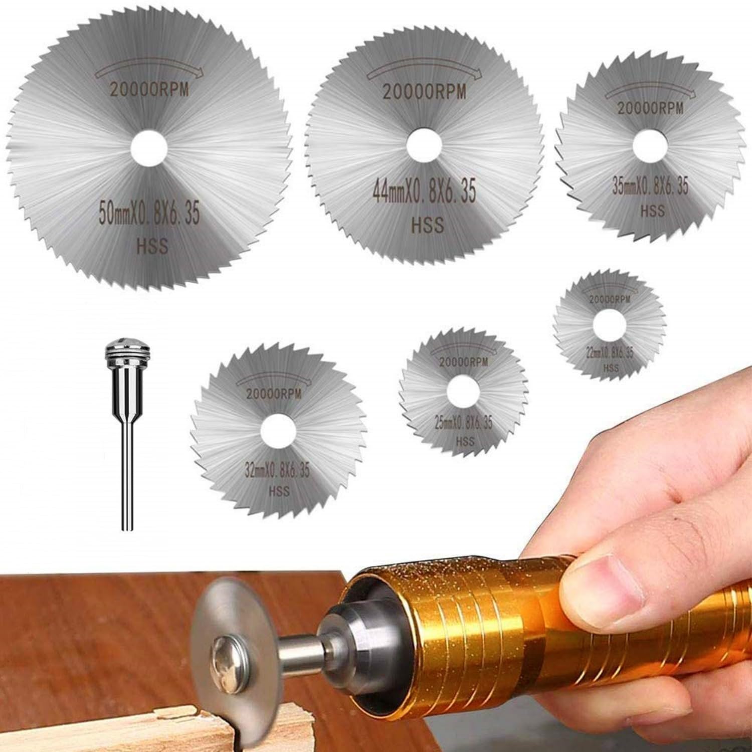 Circular Saw Cordless - 7 stuks hogesnelheidsstaal cirkelzaagblad HSS snijschijf