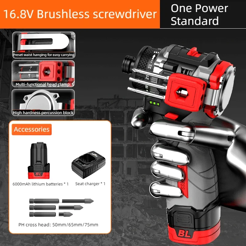Power Tools Ingco - Nanwei Borstelloze Elektrische Boormachine Accu Knockable
