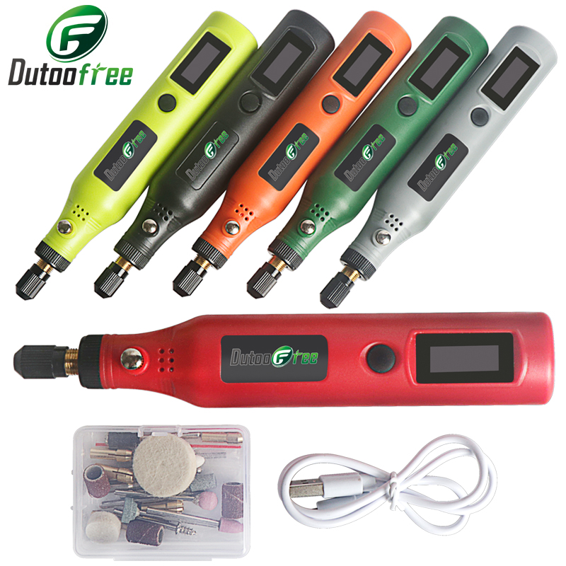 Power Tools Ingco - 5000r-15000r/min USB Draadloze Mini Elektrische Boor