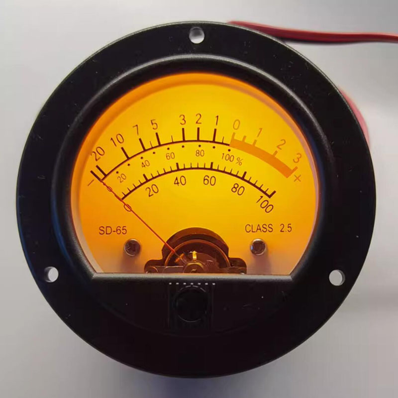 Power Tools Yellow And Black - Retro meetklok vu-instrument stroommeter spanningsmeter met