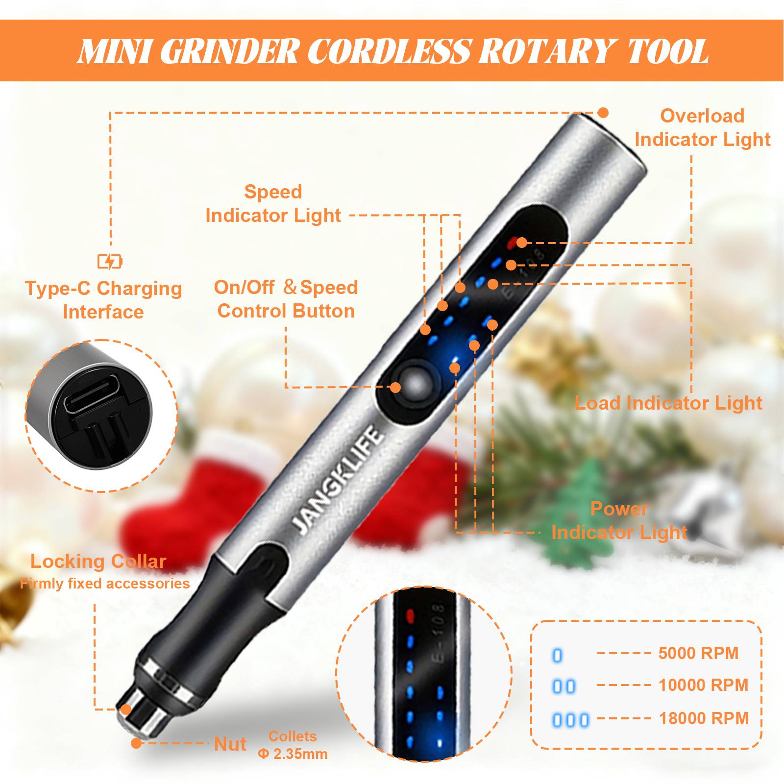 USB draadloze roterende gereed - Power Tools Ingco recensie en prijs