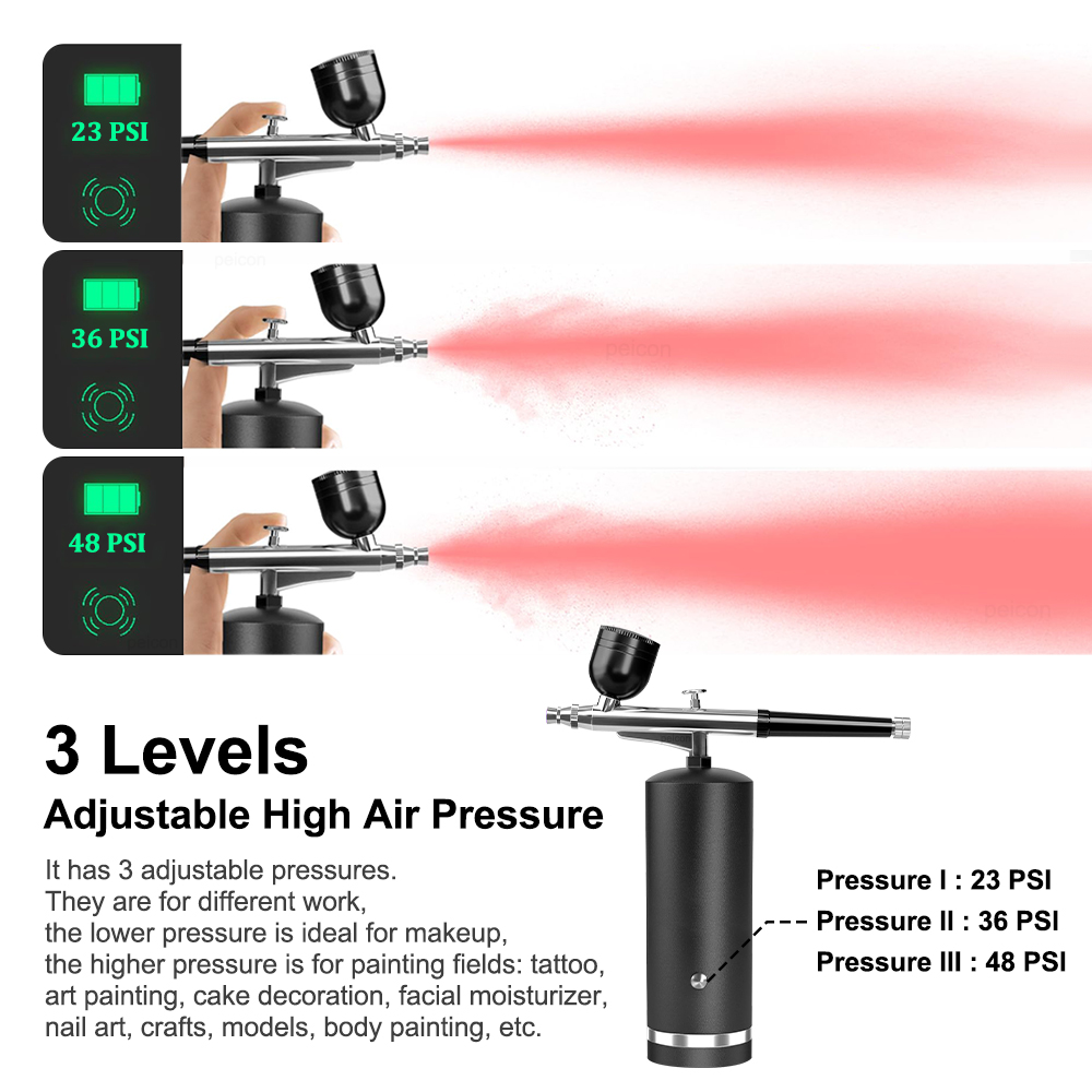 Airbrush met compressor Oplaad - Air Compressor Mini recensie en prijs