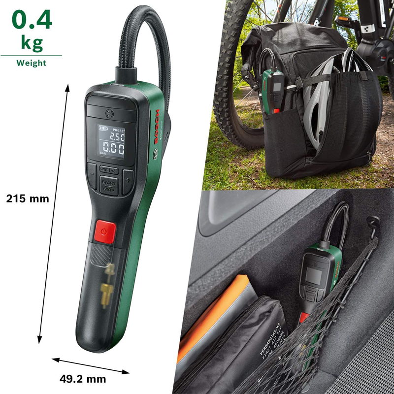BOSCH Easy Pump Draadloze Luch - Air Compressor Mini recensie en prijs
