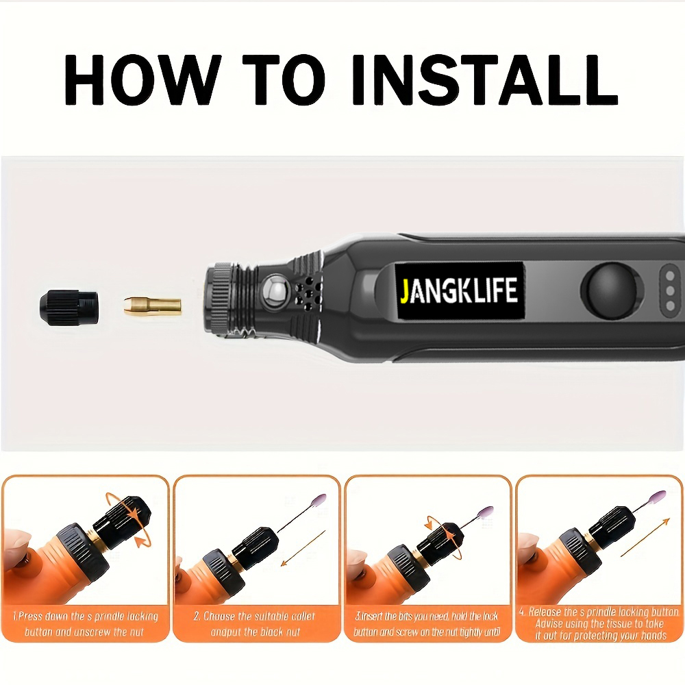 JANGKLIFE USB draadloze rotere - Power Tools Ingco recensie en prijs