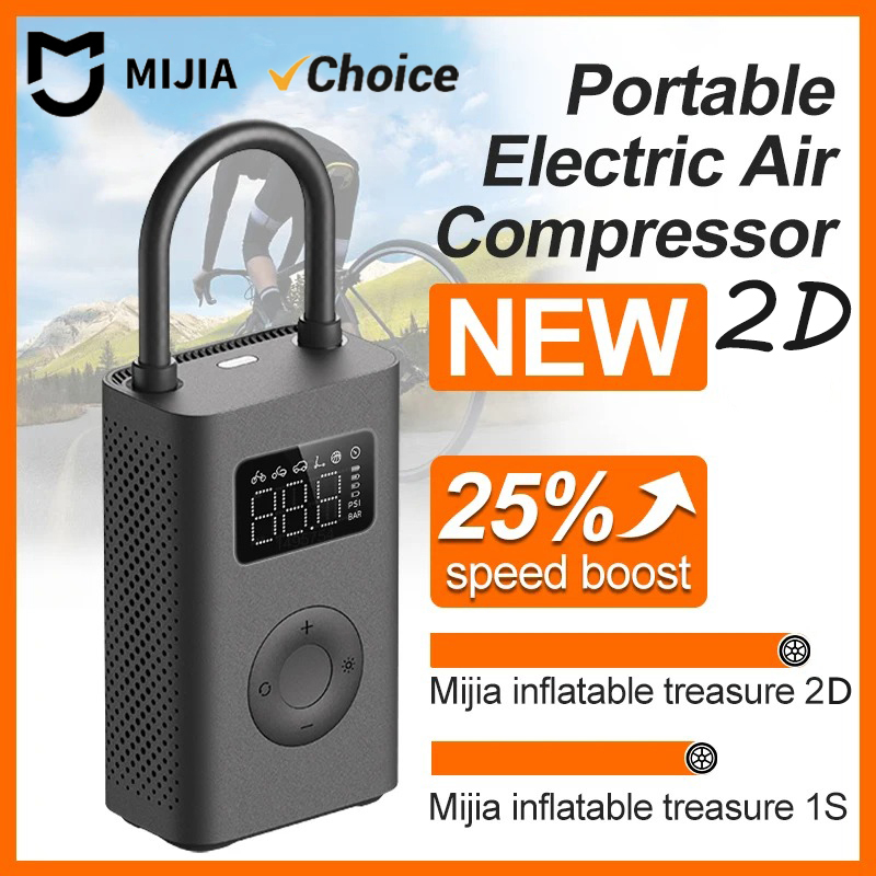 Originele MIJIA Luchtpomp 2D 2 - Air Compressor Mini recensie en prijs