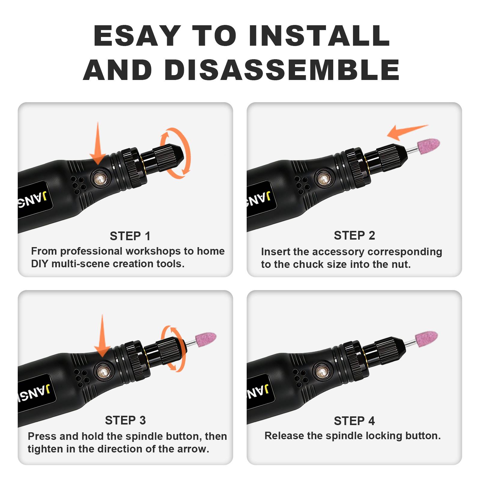 JANGKLIFE USB draadloze rotere - Power Tools Ingco recensie en prijs