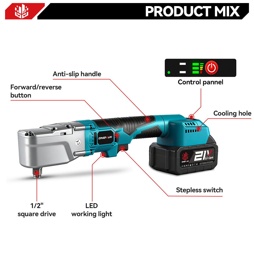 ONEVAN 2400W Borstelloze Elekt - Power Tools Ingco recensie en prijs