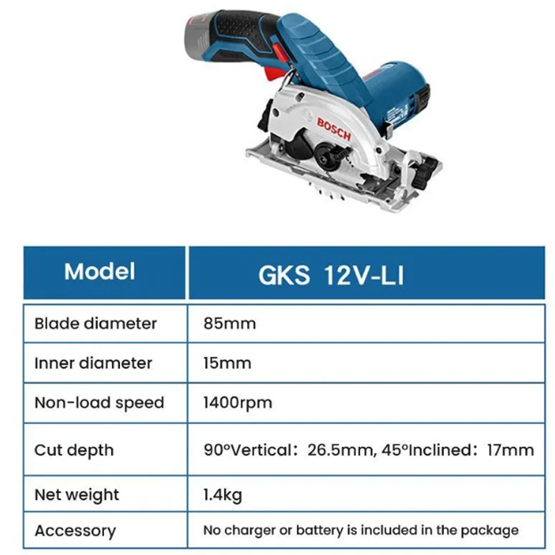 BOSCH GKS 12V-LI Elektrische C - Circular Saw Cordless recensie en prijs