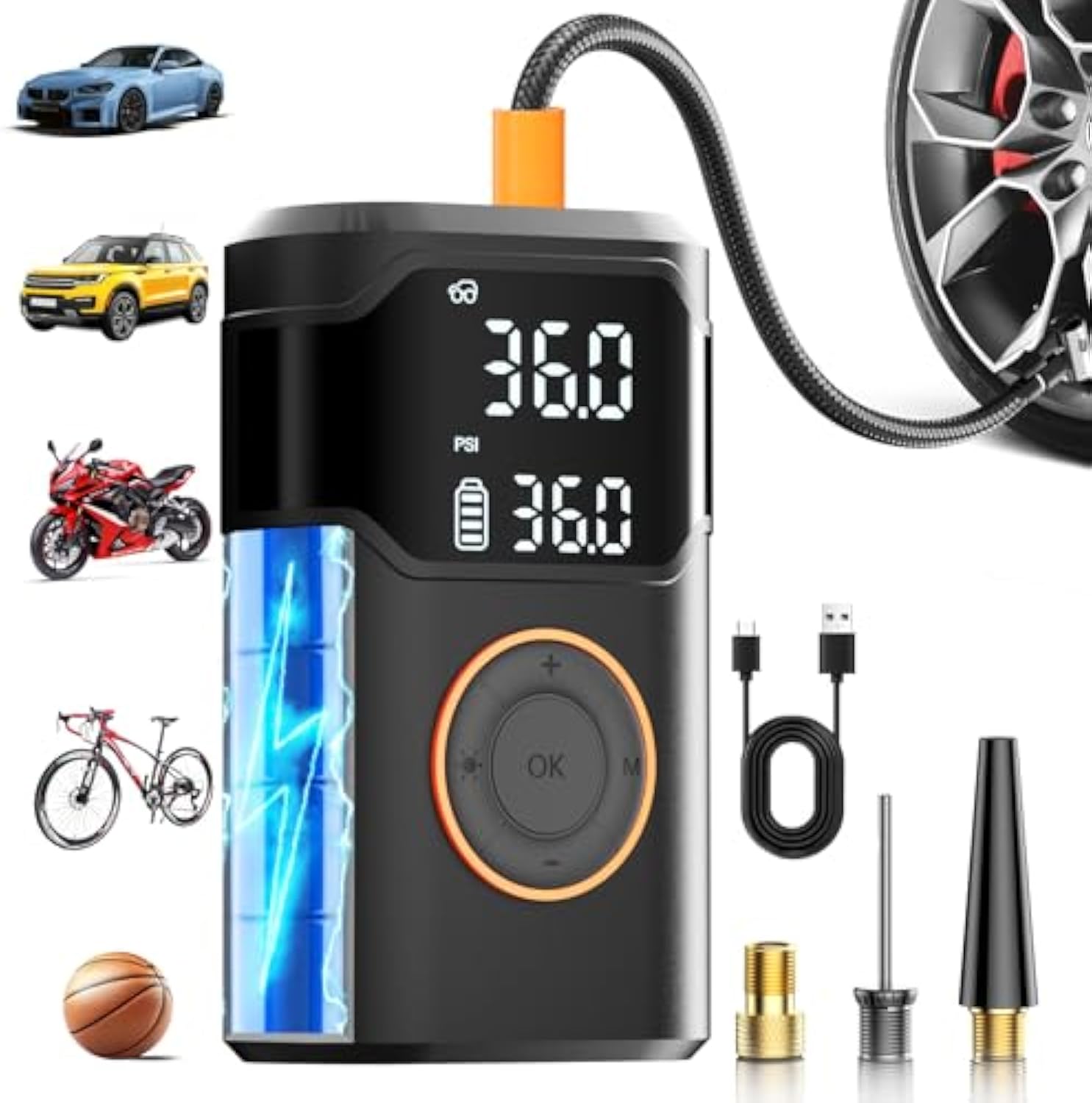Automatische oplaadbare elektr - Air Compressor Mini recensie en prijs