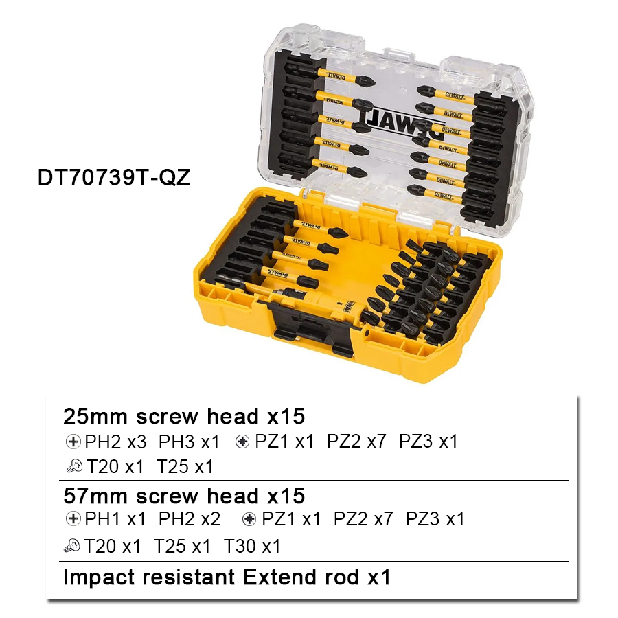 DeWalt 31-delige schroevendraa - Power Tools Yellow And Black recensie en prijs