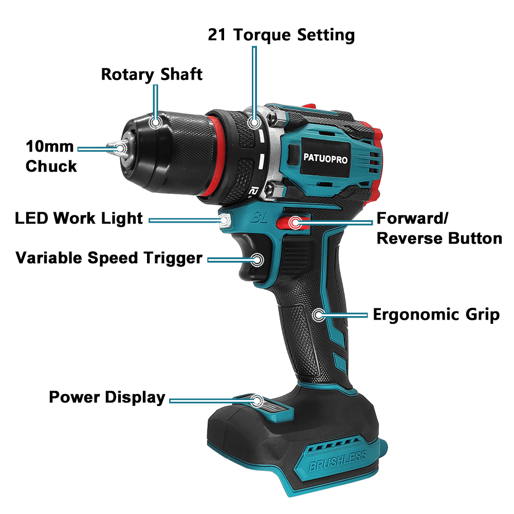 PATUOPRO 21V Draadloze Borstel - Power Tools Ingco recensie en prijs