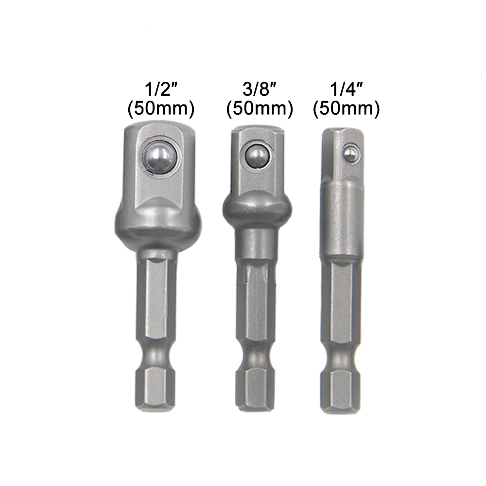3PCS Socket Adapter 1/4 3/8 1/ - Power Tools Plumbing recensie en prijs