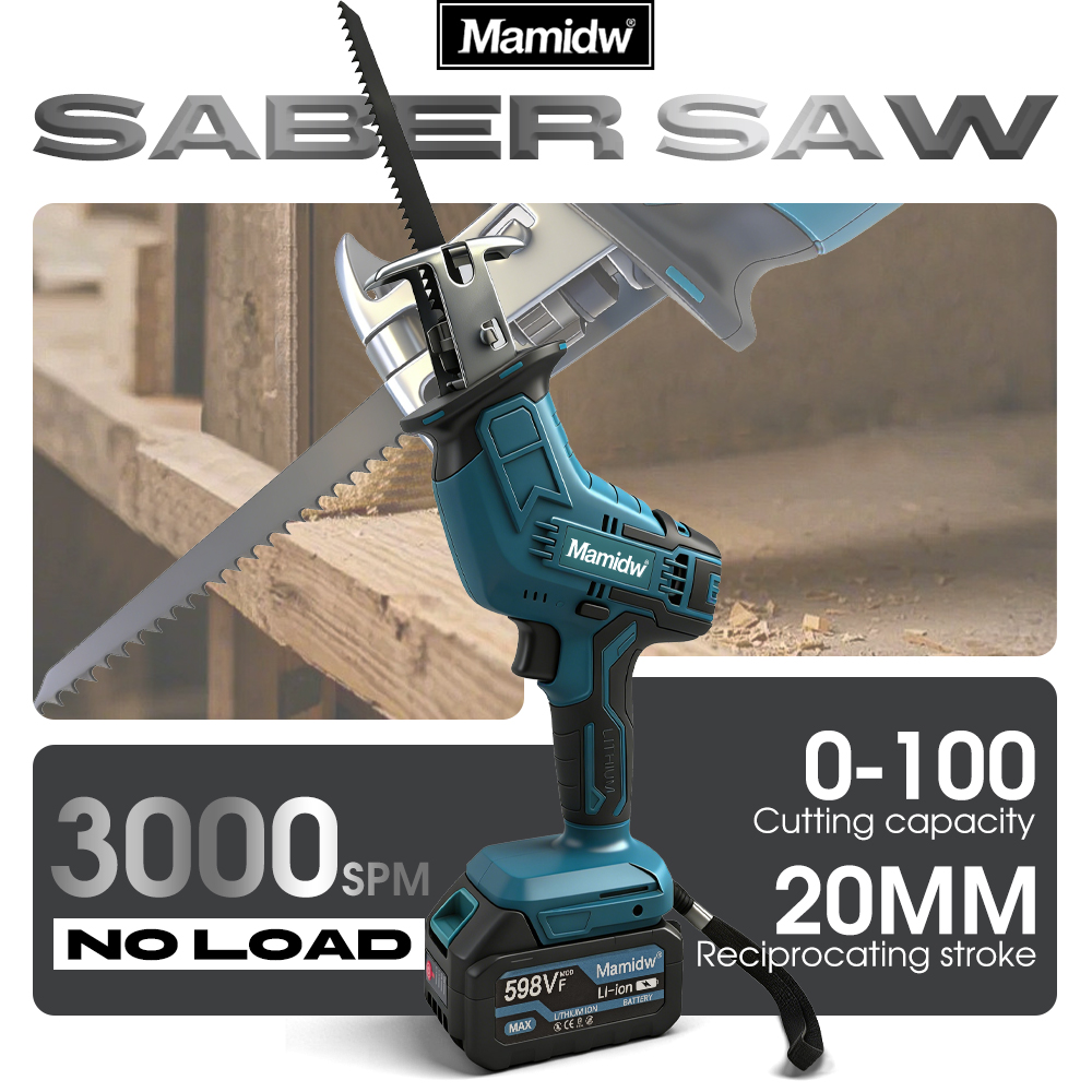 Mamidw draadloze borstelloze r - Reciprocating Saw Cordless recensie en prijs