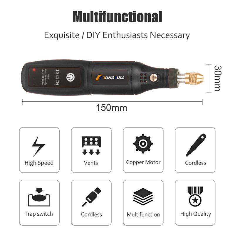 USB-graveerpen Mini-slijpmachi - Power Tools Ingco recensie en prijs